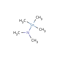 (Dimethylamino)trimethyltin formula graphical representation