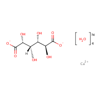 Calcium saccharate tetrahydrate formula graphical representation