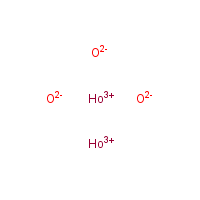 Holmium oxide formula graphical representation