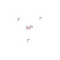 Dysprosium iodide formula graphical representation