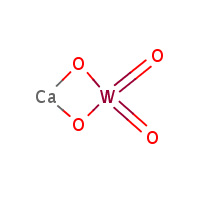 Calcium tungstate(VI) formula graphical representation