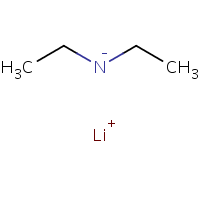 Lithium diethylamide formula graphical representation