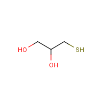 1-Thioglycerol formula graphical representation