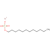 Lithium dodecyl sulfate formula graphical representation