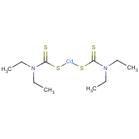Cadmium, bis(diethyldithiocarbamato)- formula graphical representation