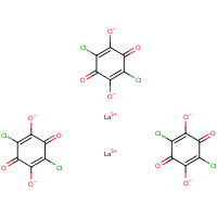Lanthanum chloranilate formula graphical representation