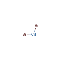Cadmium bromide formula graphical representation