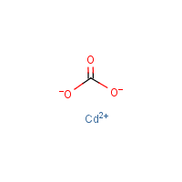 Cadmium carbonate formula graphical representation