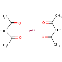 Platinum acetylacetonate formula graphical representation
