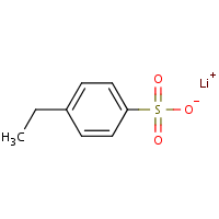 Lithium p-ethylbenzenesulfonate formula graphical representation