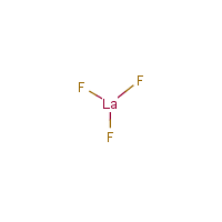 Lanthanum fluoride formula graphical representation