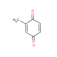 2-Methyl-1,4-benzoquinone formula graphical representation