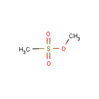 Methyl methanesulfonate formula graphical representation