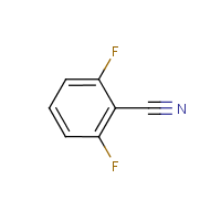 2,6-Difluorobenzonitrile formula graphical representation
