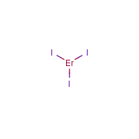 Erbium iodide formula graphical representation