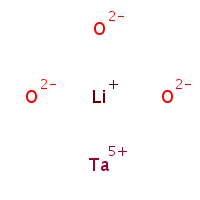 Lithium tantalate formula graphical representation