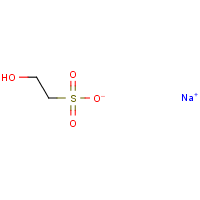Sodium isethionate formula graphical representation