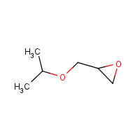 Isopropyl glycidyl ether formula graphical representation