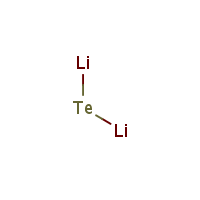 Lithium telluride formula graphical representation