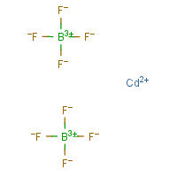 Cadmium fluoborate formula graphical representation