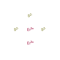 Erbium sulfide formula graphical representation