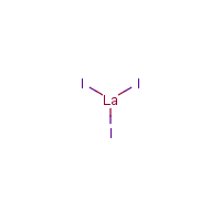 Lanthanum iodide formula graphical representation