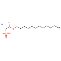 Sodium lauryl sulfoacetate formula graphical representation