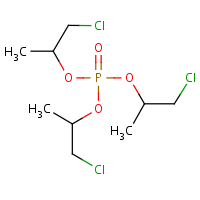 Tris(1-chloro-2-propyl)phosphate formula graphical representation