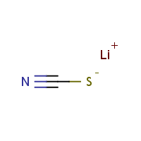 Lithium thiocyanate formula graphical representation