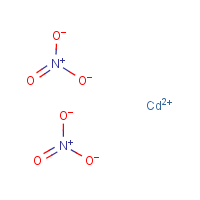 Cadmium nitrate formula graphical representation