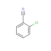 2-Chlorobenzonitrile formula graphical representation