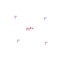 Platinum(IV) iodide formula graphical representation