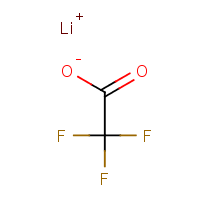 Lithium trifluoroacetate formula graphical representation