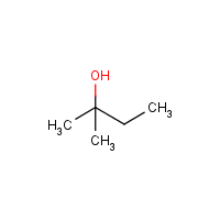 2-Methyl-2-butanol formula graphical representation