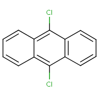 9,10-Dichloroanthracene formula graphical representation