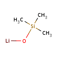 Lithium trimethylsilanolate formula graphical representation