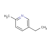 2-Methyl-5-ethylpyridine formula graphical representation