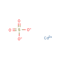 Cadmium sulfate formula graphical representation
