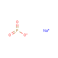 Sodium metaphosphate formula graphical representation