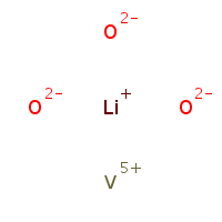 Lithium vanadium oxide formula graphical representation
