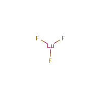 Lutetium fluoride formula graphical representation