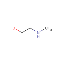 2-Methylaminoethanol formula graphical representation
