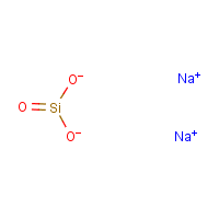 Sodium metasilicate formula graphical representation