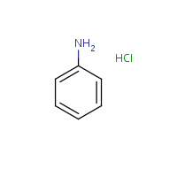 Aniline hydrochloride formula graphical representation