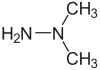 1,1-Dimethylhydrazine formula graphical representation
