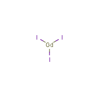 Gadolinium iodide formula graphical representation