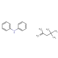 Benzenamine, N-phenyl-, reaction products with 2,4,4-trimethylpentene formula graphical representation