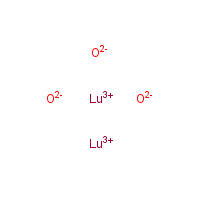 Lutetium(III) oxide formula graphical representation
