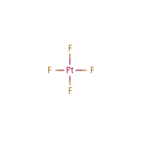Platinum tetrafluoride formula graphical representation