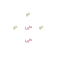 Lutetium sulfide formula graphical representation